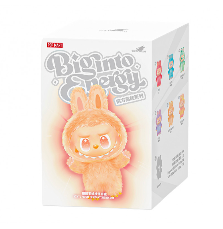Pop Mart Labubu The Monsters Big into Energy Series Vinyl Plush Pendant Sealed Case (single)