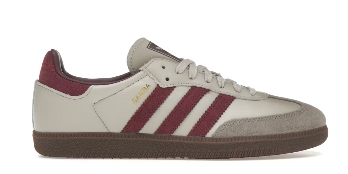 Adidas Samba OG Putty Gray Maroon